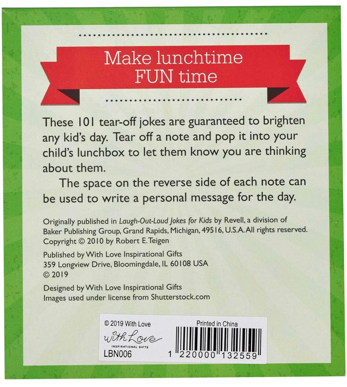 Inspirational - Lunchbox Notes - Laugh-out-Loud Jokes for Kids