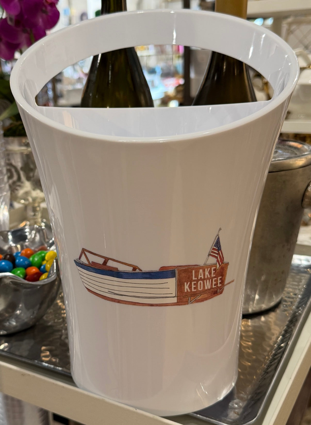 Lake Keowee Boat Wine & Ice Bucket