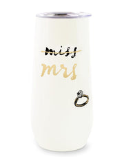 Tumbler - Champagne Flute - 10 oz. Stainless Steel - Bridal