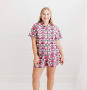 Women - Apparel - Pajamas - Henley Short Set - Primrose - Medium