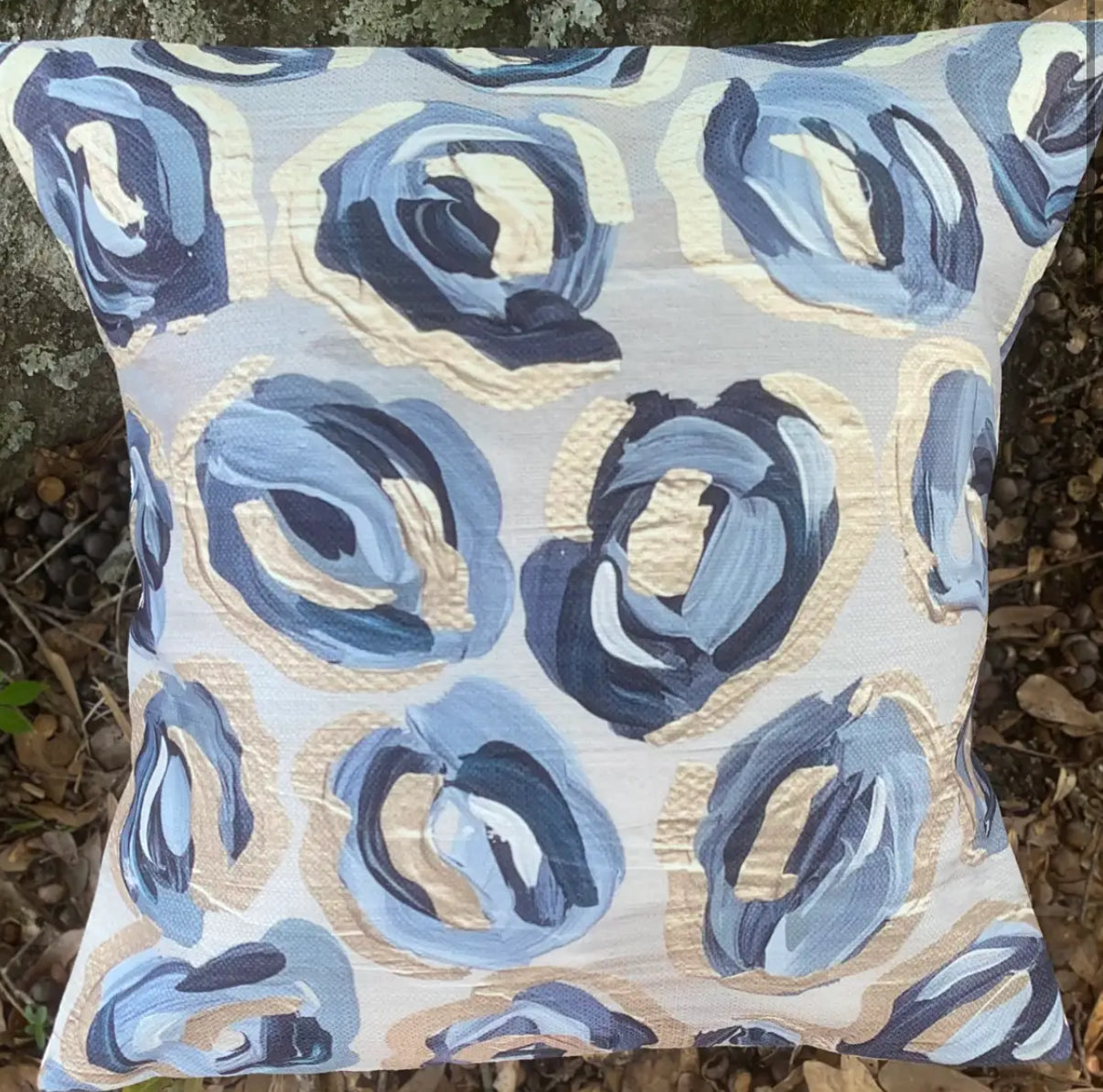 Pillow - Navy Leopard