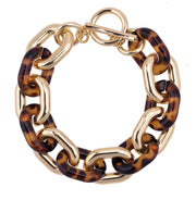 Jewelry - Bracelet - Linked Toggle - Tortoise