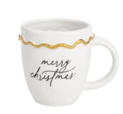 Seasonal - white Mug - Merry Christmas in black writing 