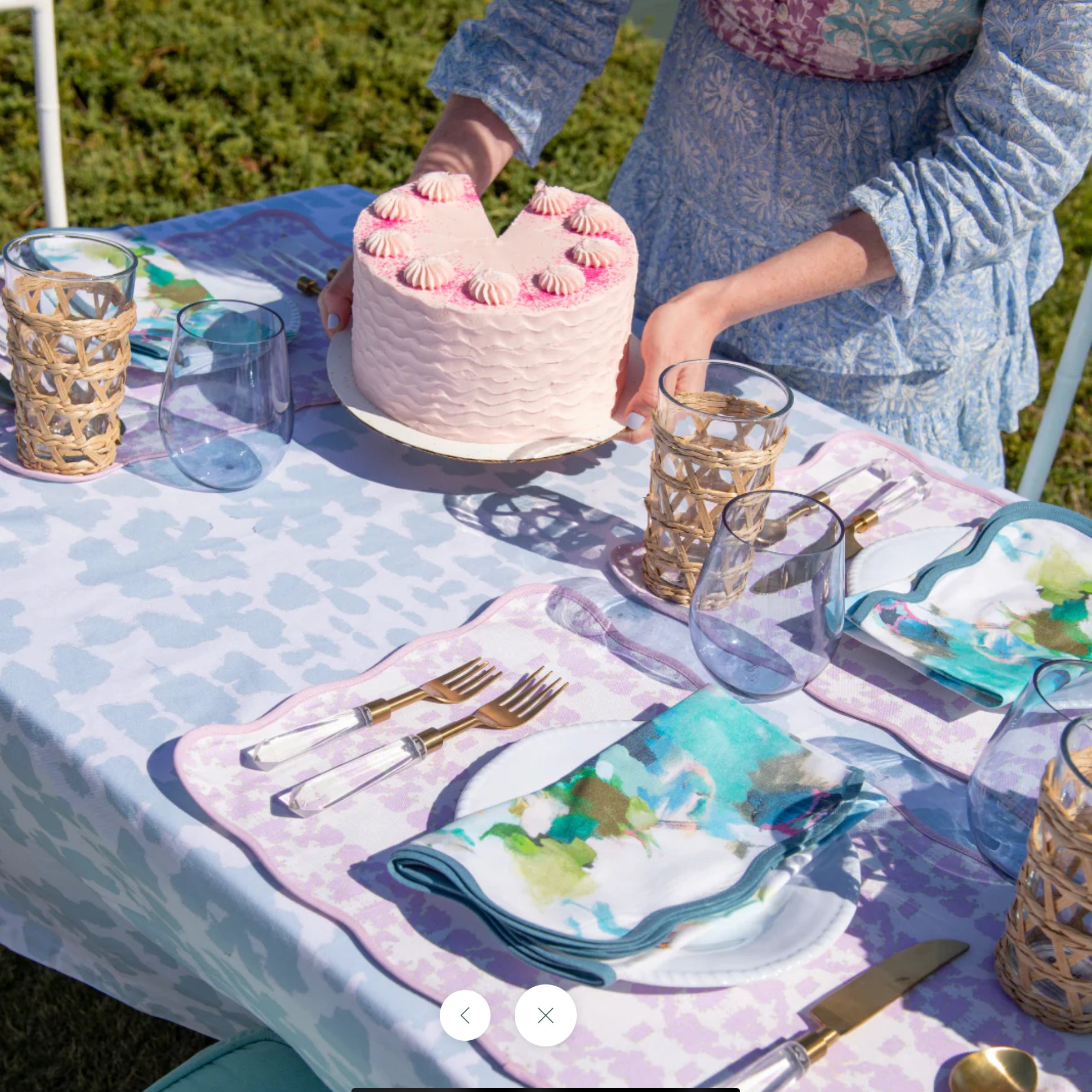 Tablecloth - Sky Blue - 60x90