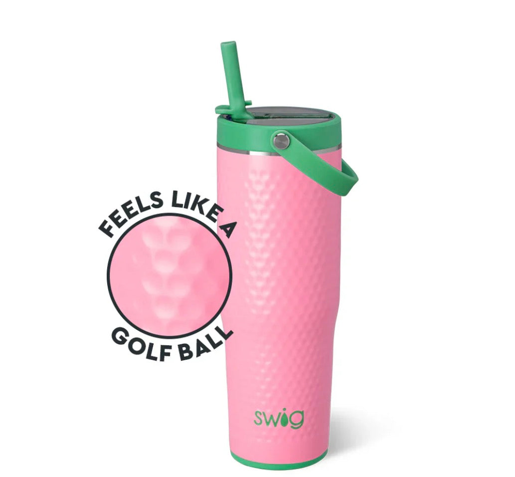 Pink Azalea Golf Ball To Go 30oz Tumbler