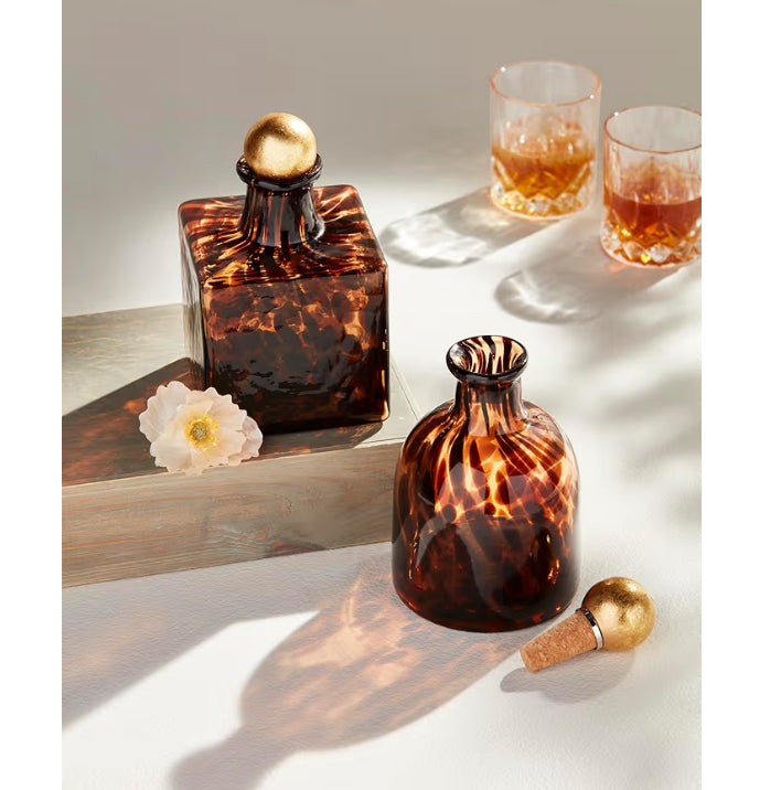 Barware - Decanter - Round Tortoise