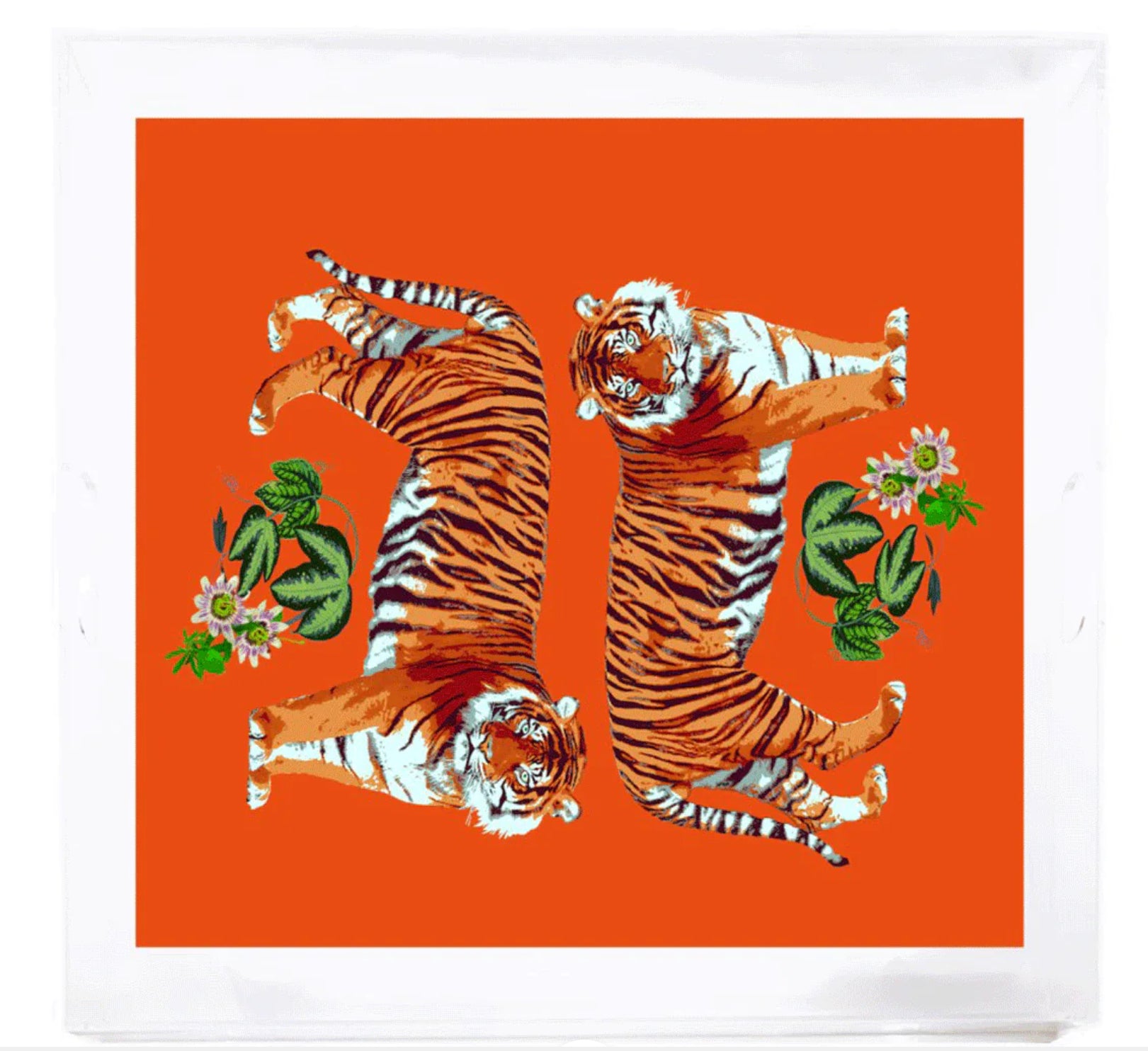 Gameday - Tray - Acrylic - Tiger Seeing Double -18"x18" Square