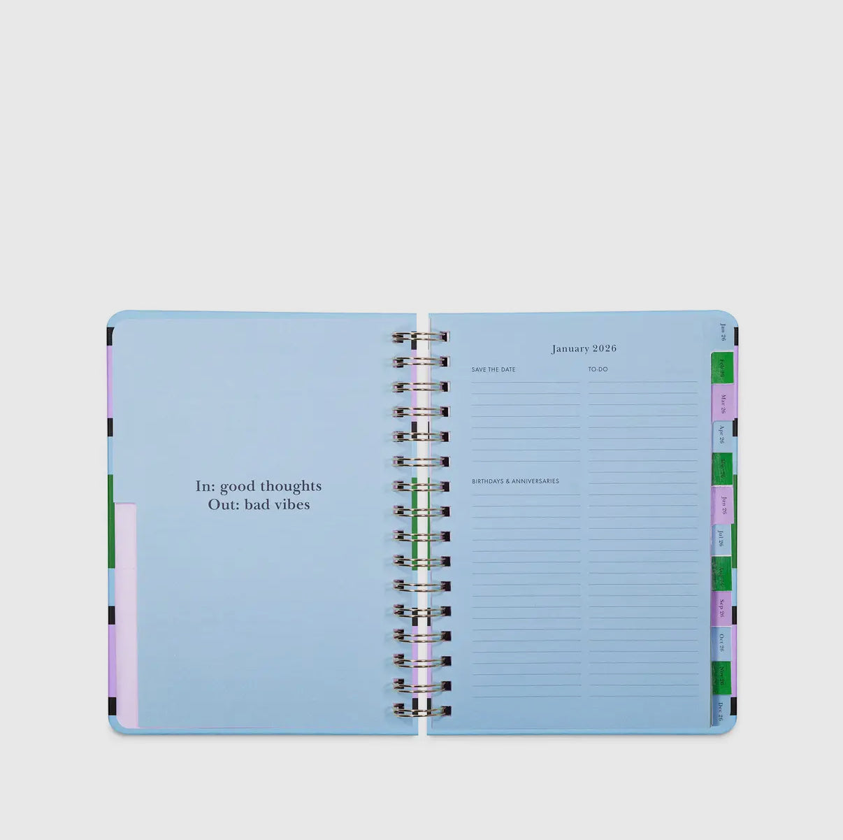 Planner - 12 Month - Large 2026 - Downtown Stripe