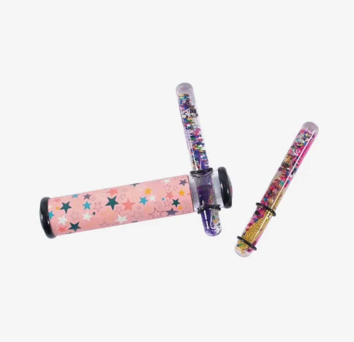 kaleidoscopes with star pattern on a white background