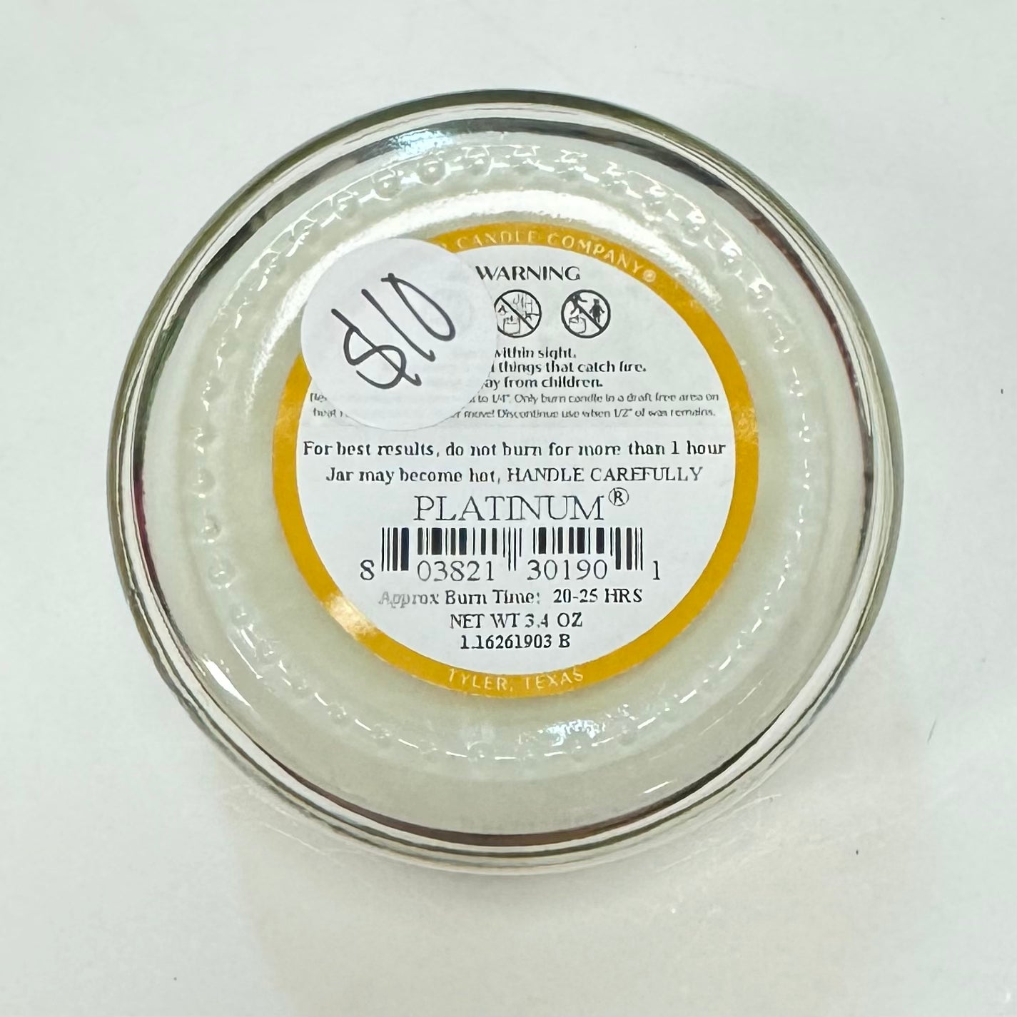 Home - Candle - Platinum - 3.4 oz.