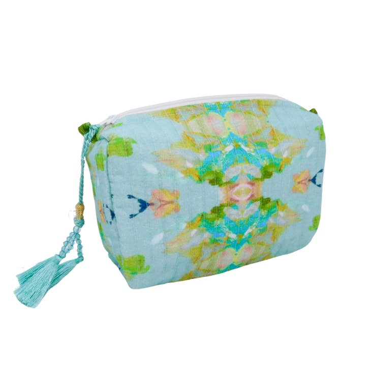 Accessories - Cosmetic Bag - Small - Stained Glass Blue