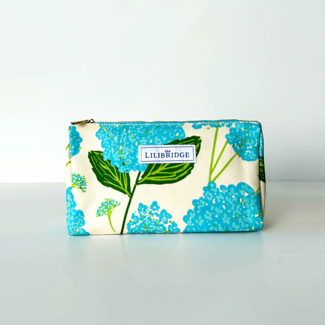 Makeup bag - Hydrangea Blue