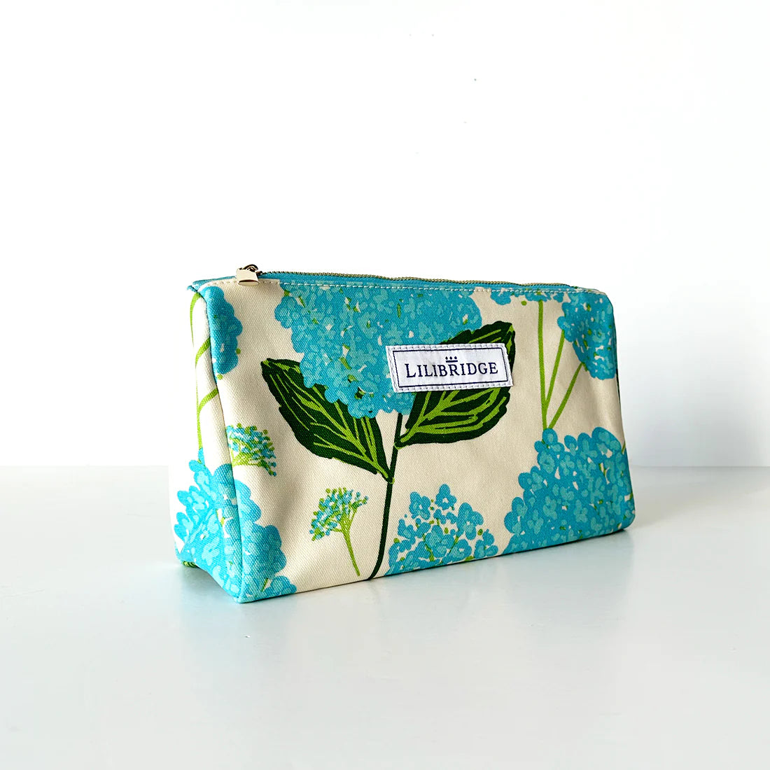 Makeup bag - Hydrangea Blue