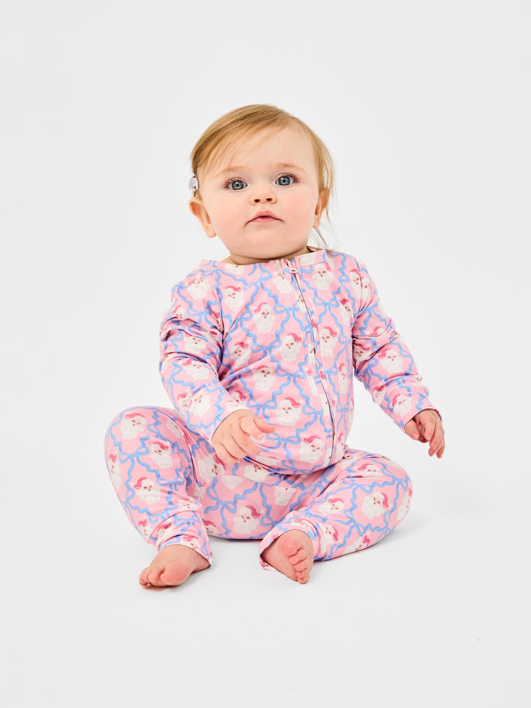 Children - Seasonal PJs - Santa Baby Bows - 0-3month