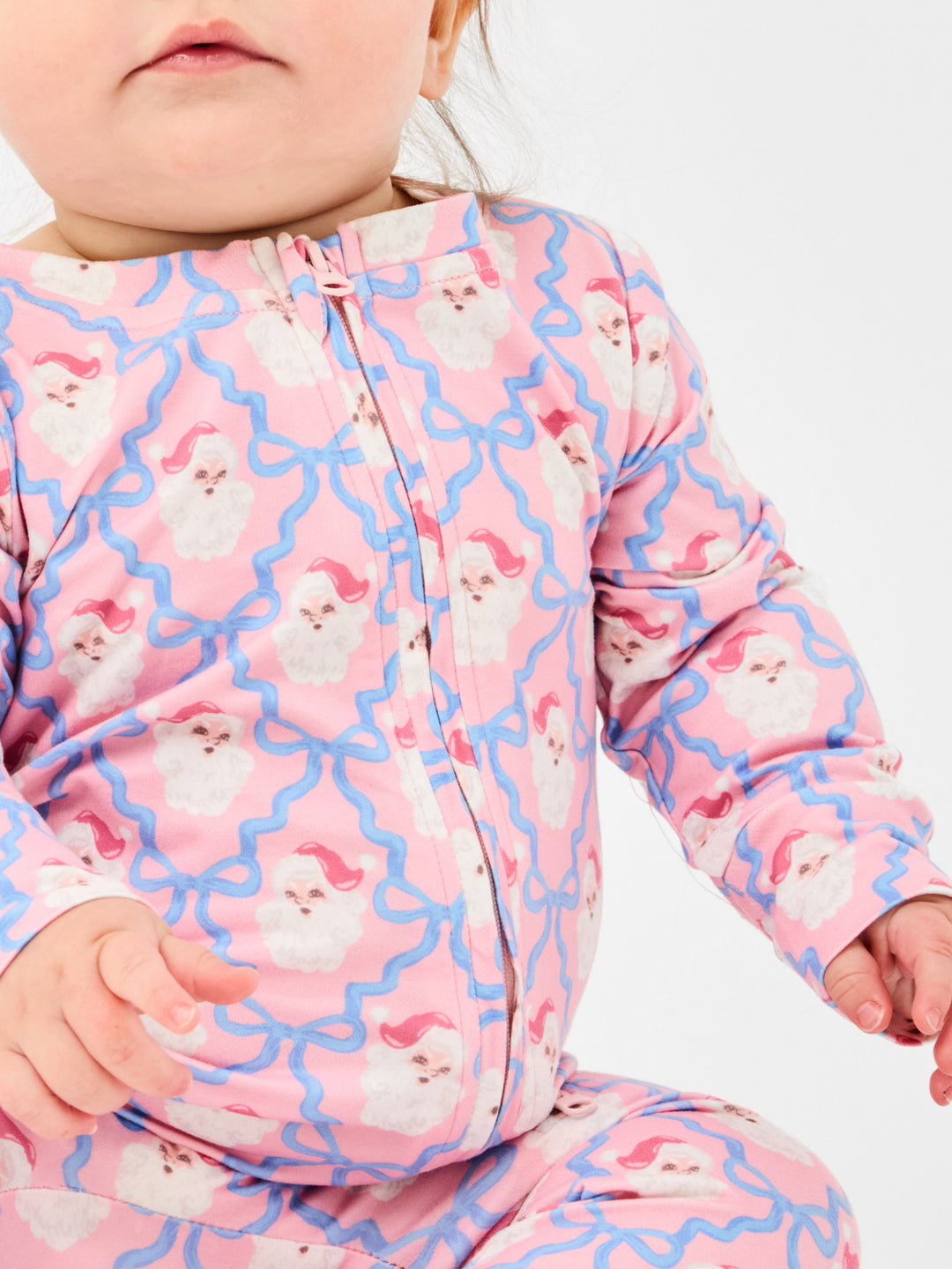 Children - Seasonal PJs - Santa Baby Bows - 0-3month
