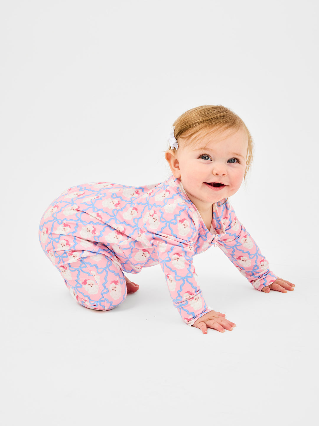 Children - Seasonal PJs - Santa Baby Bows - 0-3month