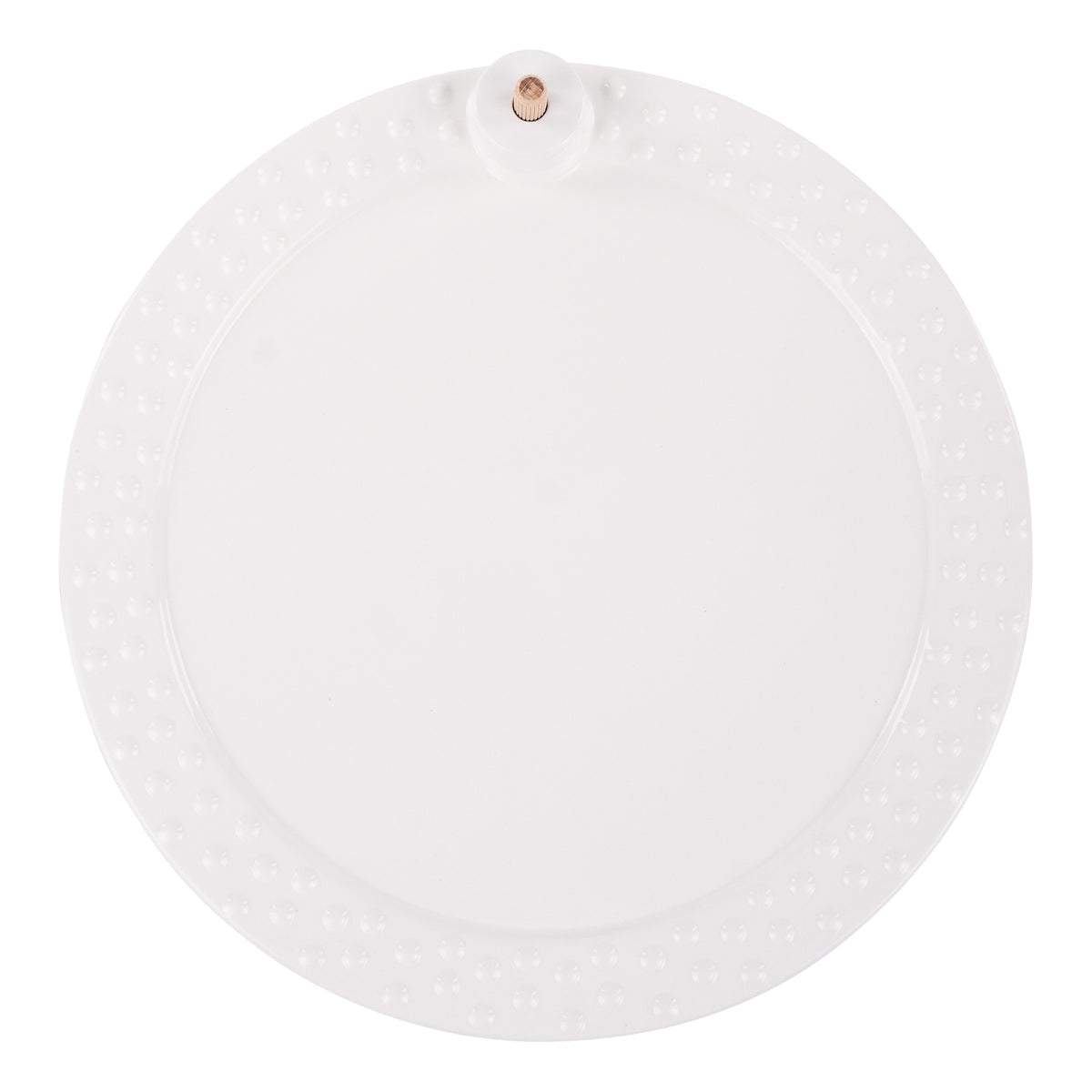 White round serving platter 