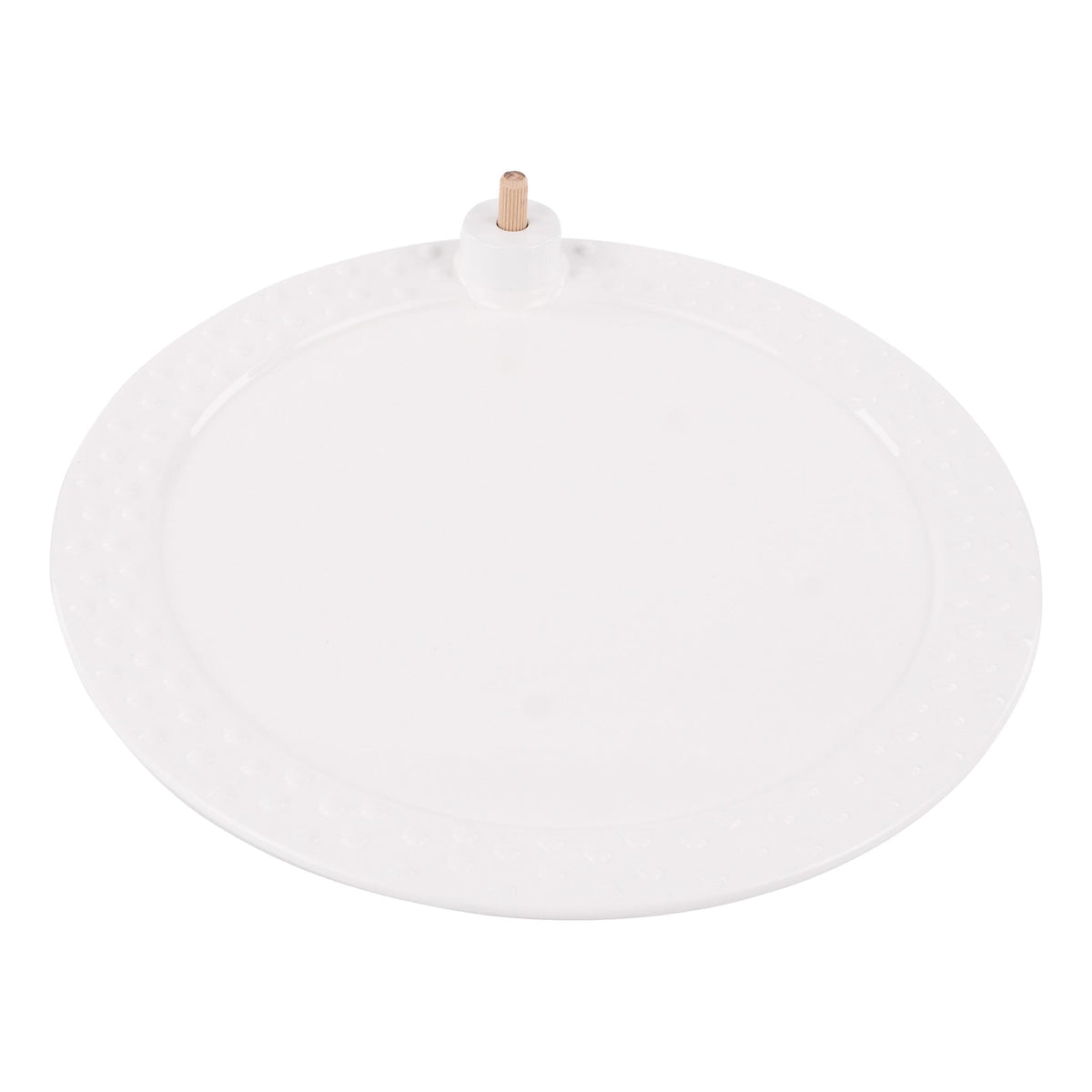 White pendant light on a white background