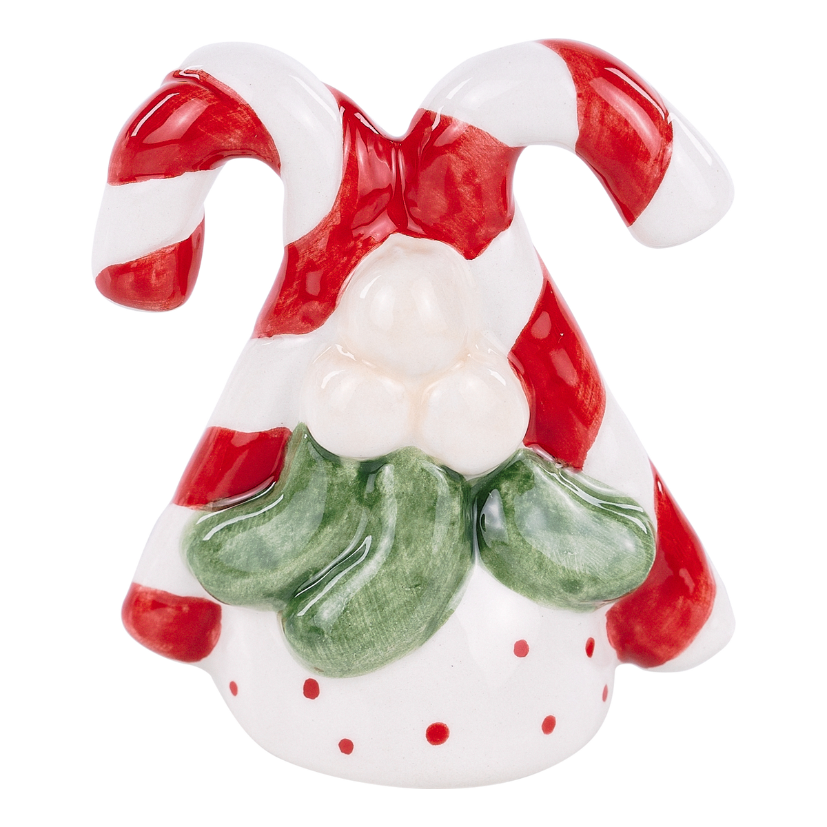 Ceramic candy cane topper 
