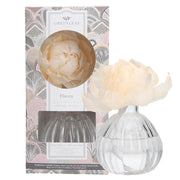 Decorative diffuser with floral design packaging featuring the brand 'Greenleaf'.