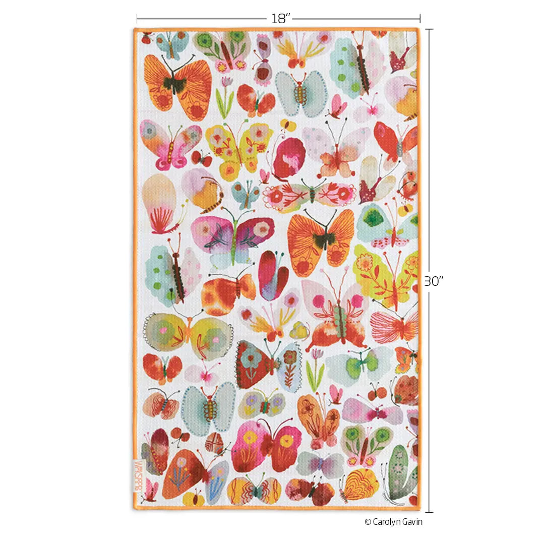 Dish Towel - Microfiber - Kitchen Dish - Butterflies 