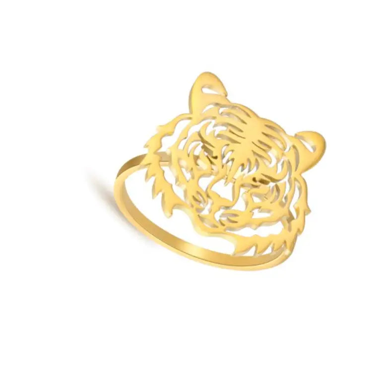 Gameday - Ring - Gold Tiger Head