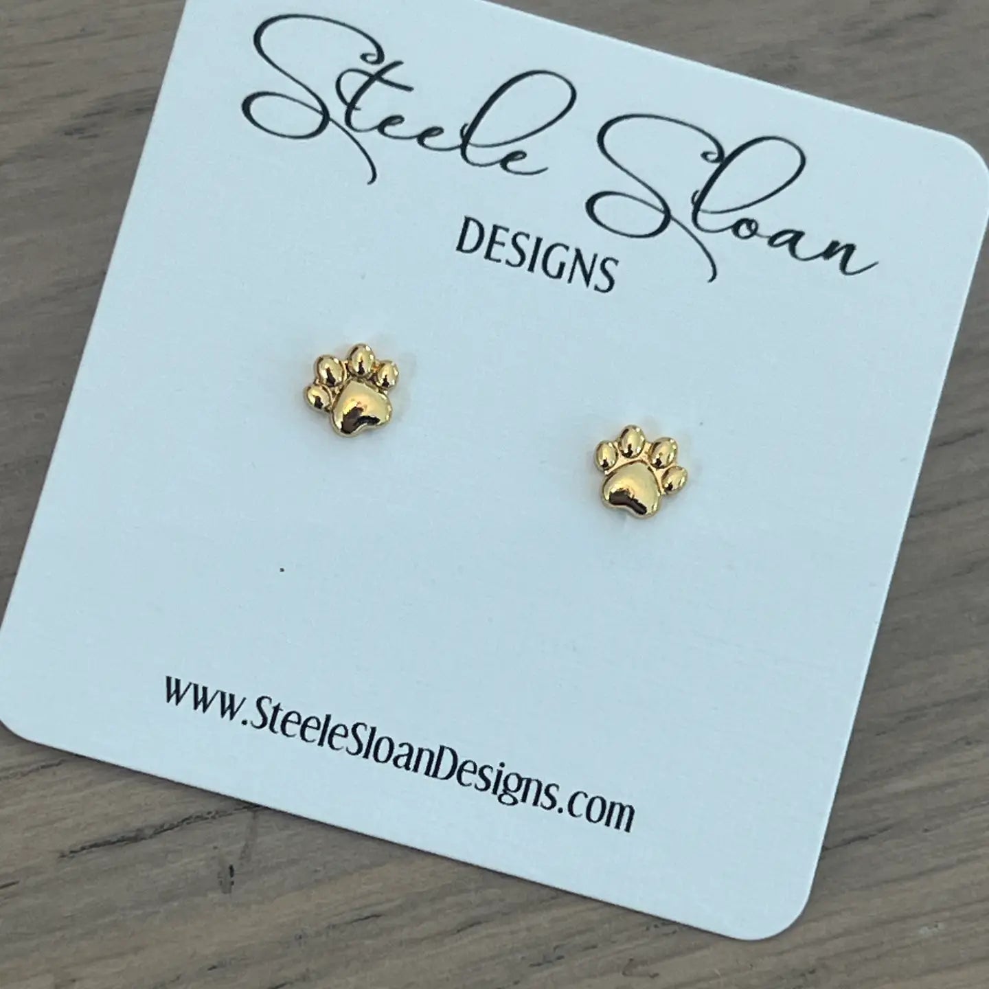 Gameday - Earrings - Paw Studs - Gold