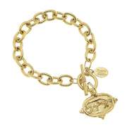 Gameday - Bracelet - Tiger Intaglio Charm - Gold
