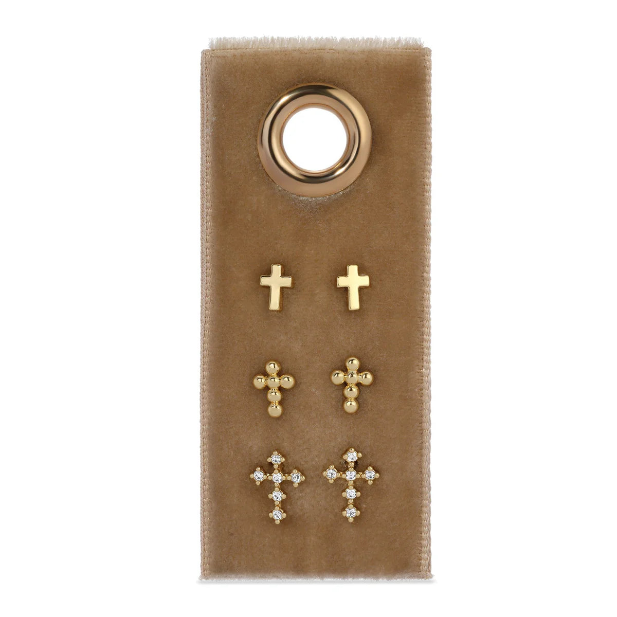 Jewelry - Earrings - Velvet Stud Gift Set - Cross