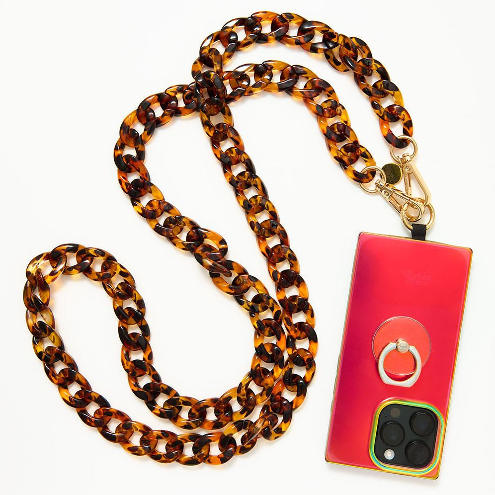 Accessories - Crossbody Phone Chain - Tortoise