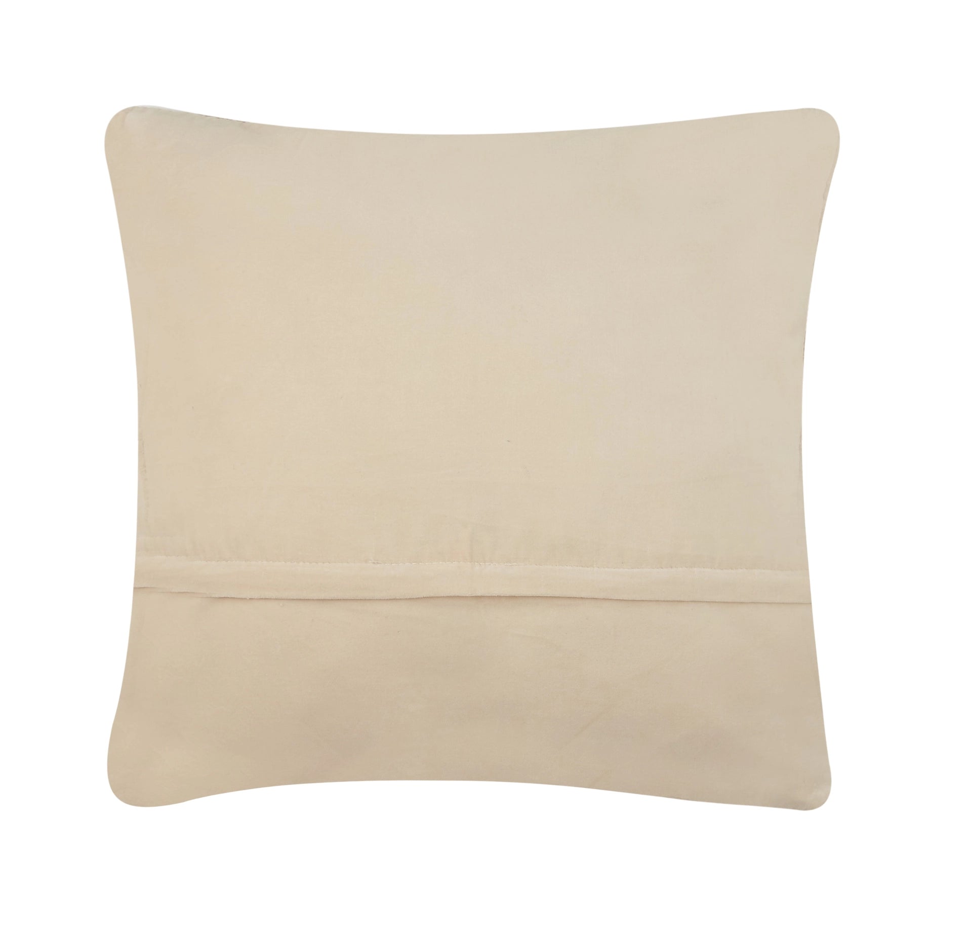Seasonal - Pillow - Red Hat Santa - Hook Pillow back which is ivory colored 