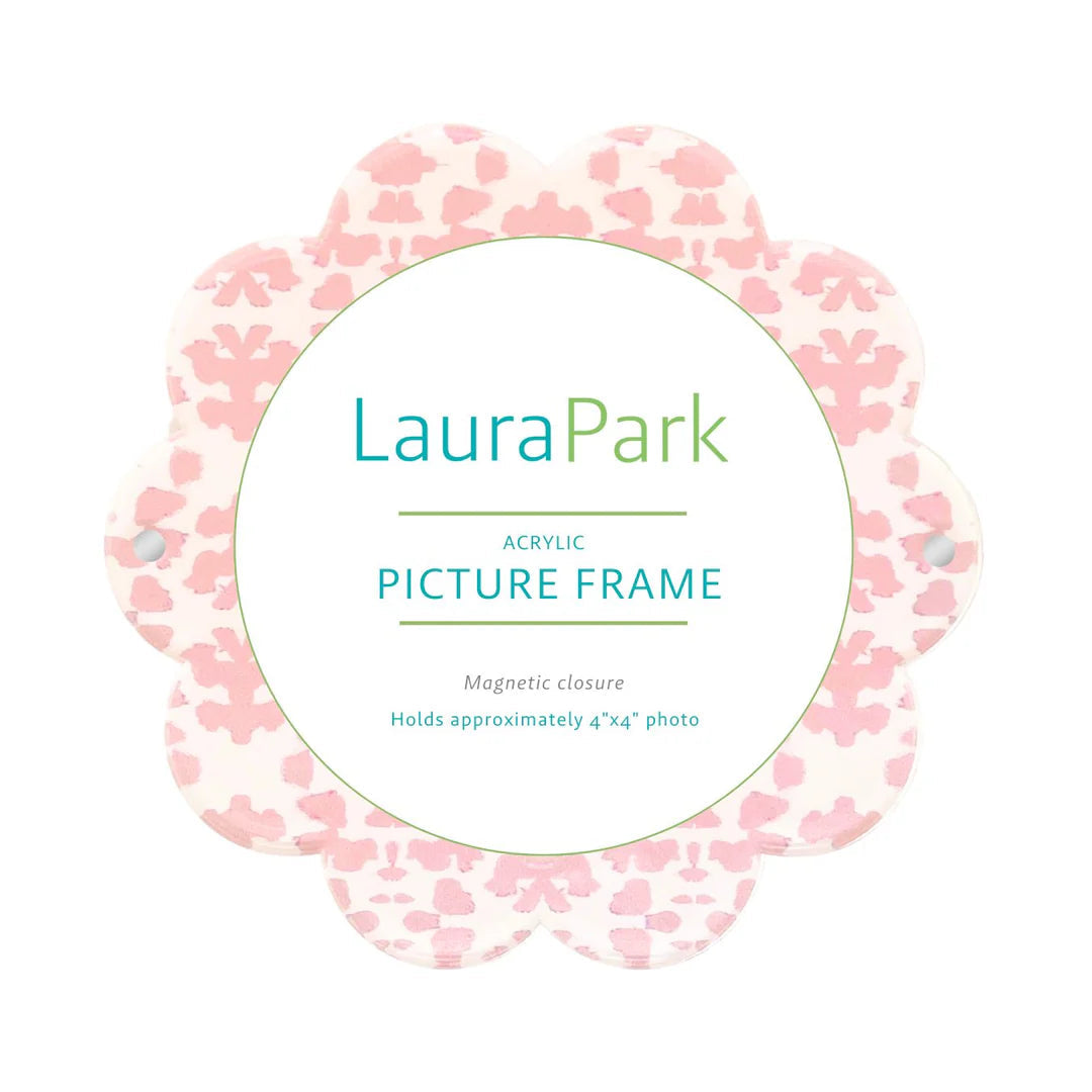 Frame - Chintz Rose Acrylic - Round - 4”x4”