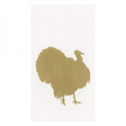 Napkins - Guest - Gold Turkey Fan