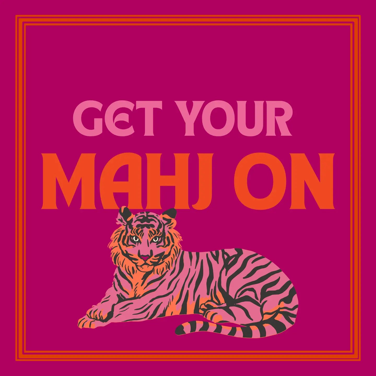 Napkins - Cocktail - Get Your Mahj On - Purple