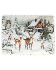 Seasonal - Platter - Winter's Frost Rectangular - 16”x 12”