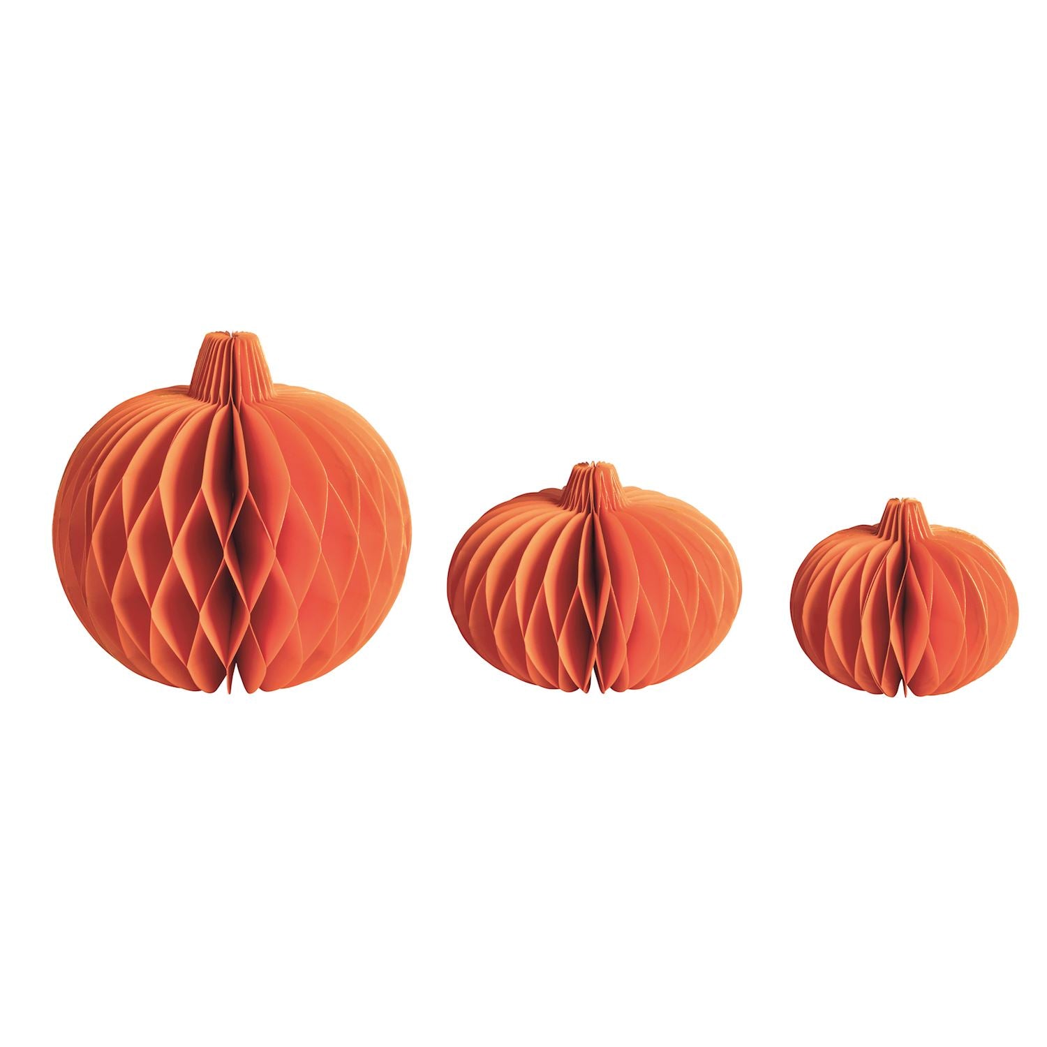 Seasonal - Honeycomb Paper Pumpkins - set of 3