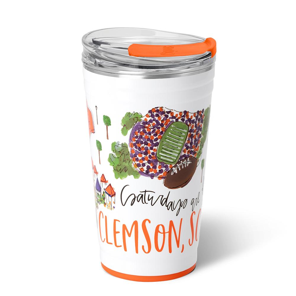 Gameday - Insulated Stainless Steel Party Cup - Saturdays in Clemson - 24 oz.