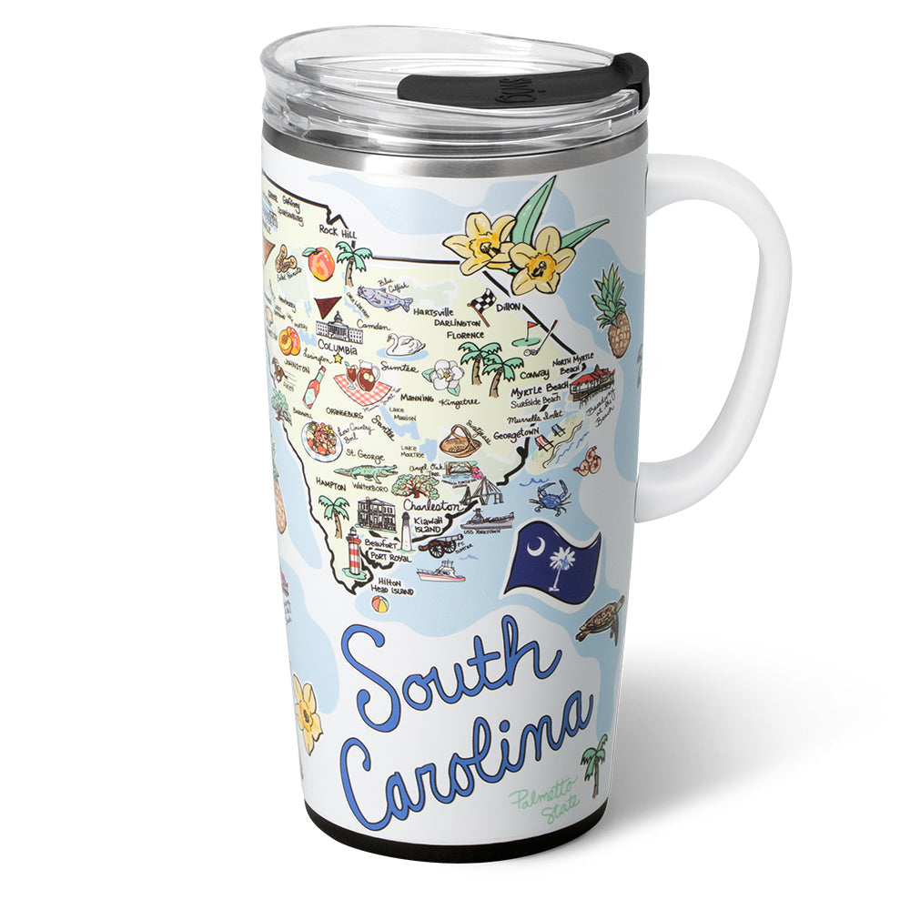 Mug - Travel Mug - South Carolina - 22 oz.
