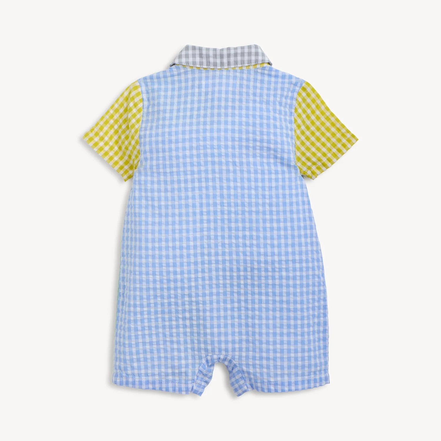 Children - Apparel - Multi Gingham Woven Short Romper