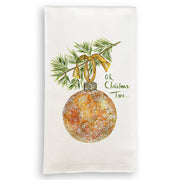 Seasonal - Tea Towel - Gold Glitter Ornament