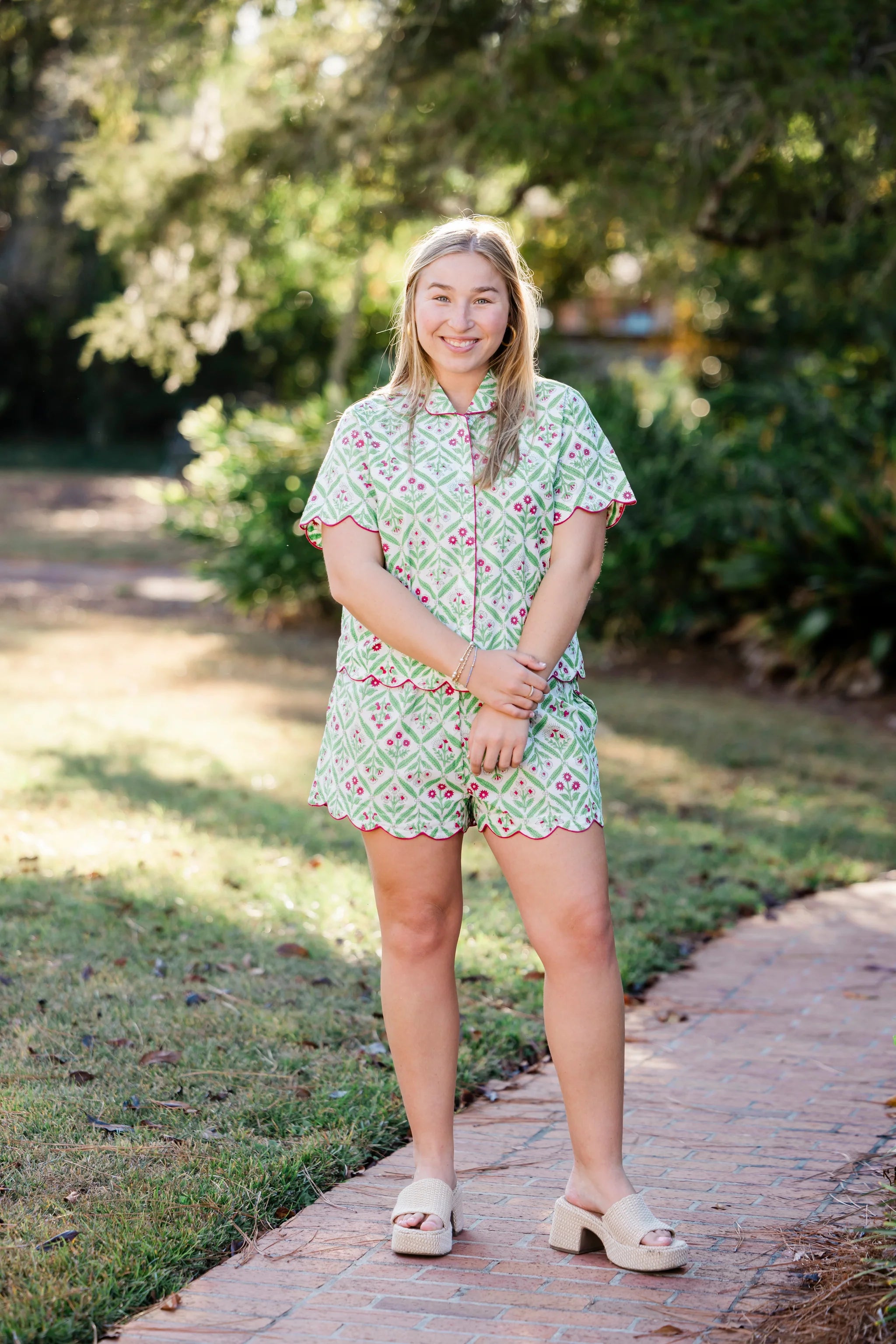 Women - Apparel - Pajamas - Henley Short Set - Chateau Rose - XS