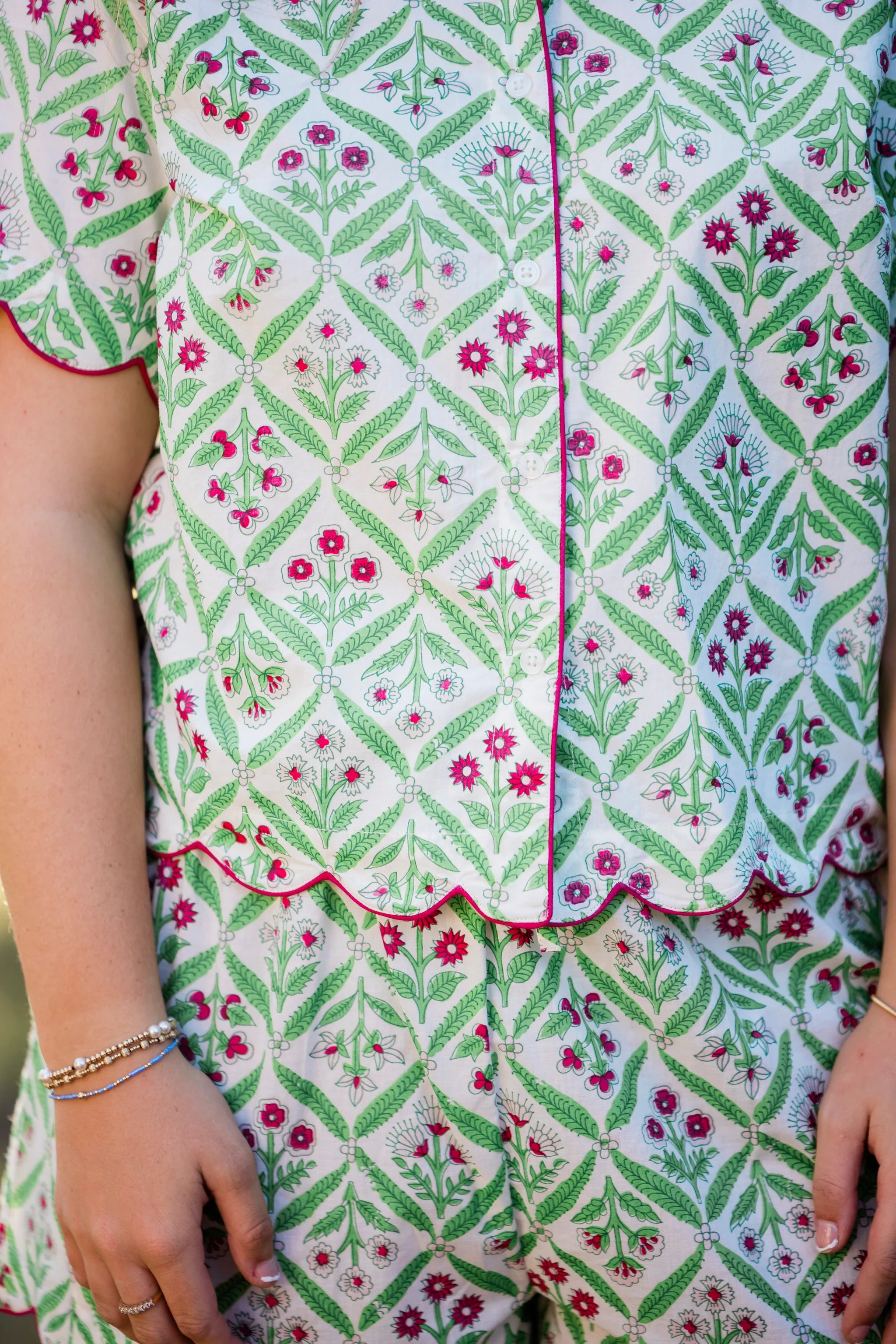 Women - Apparel - Pajamas - Henley Short Set - Chateau Rose - XS