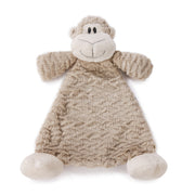 Plush monkey toy on a white background
