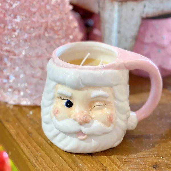 Seasonal - Candle - Santa Face Mug - Sweet Grace - 15.3oz.