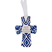 Pray Without Ceasing Ceramic Cross Wall Art | 1 Thessalonians 5:17