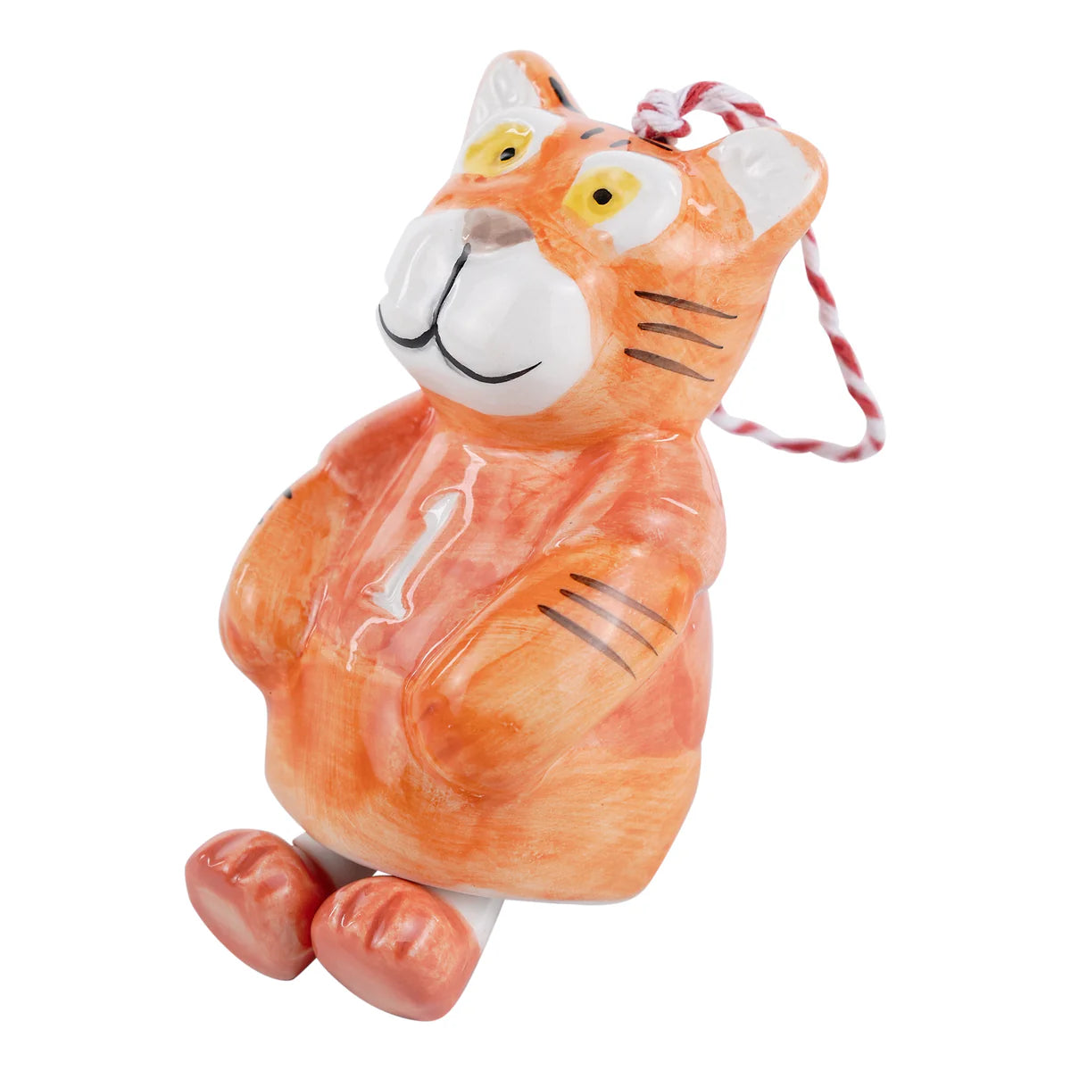 Seasonal - Clemson Tiger Ceramic Ornament - Dangle Legs