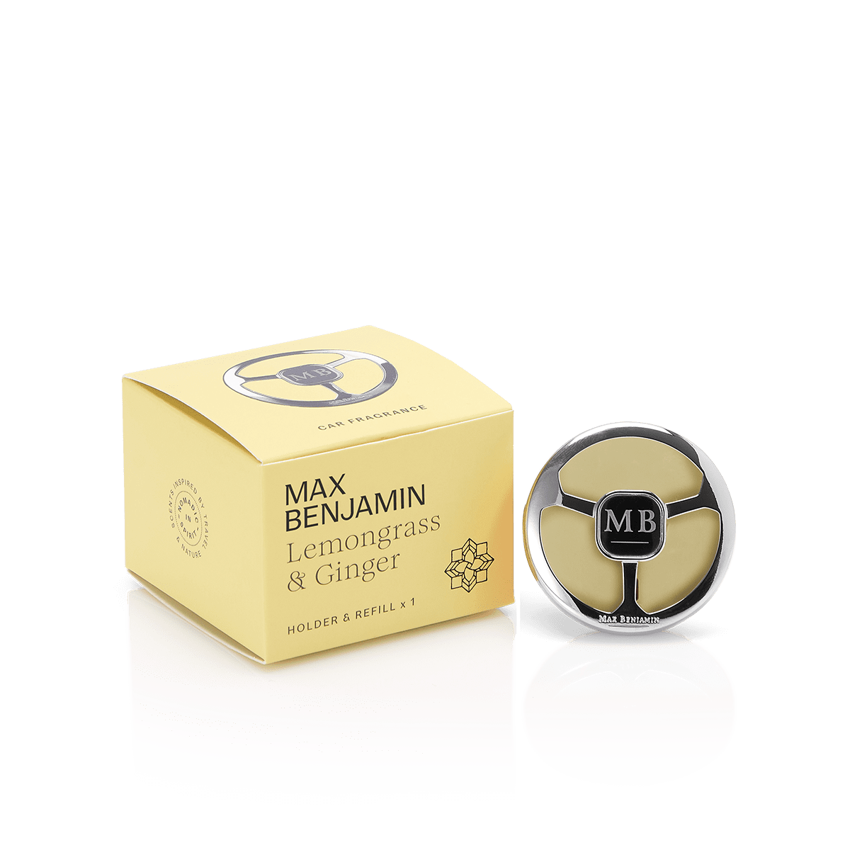 Car Fragrance Dispenser - Lemongrass and Ginger