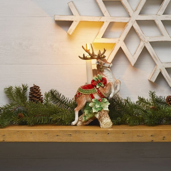 Seasonal - Candle Holder - Leaping Deer