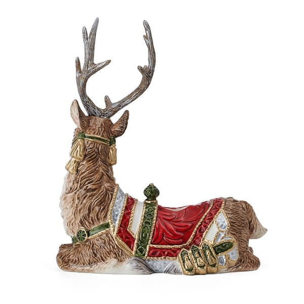 Seasonal - Resting Deer Candle Holder