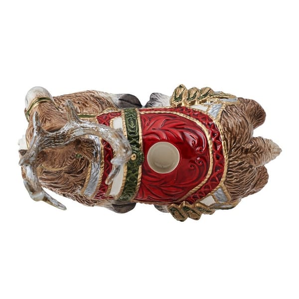 Seasonal - Resting Deer Candle Holder